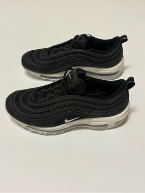 Nike Air Max 97 Boy's Size 7Y Shoe Black White Trainer Sneaker 921522-001 NWOB